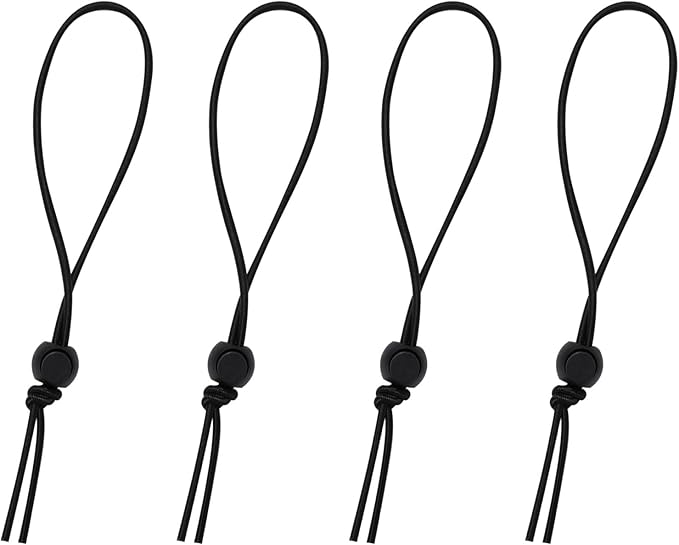 Rhino Valley 4 Pcs Outdoor Umbrella Bungee Balls Ties Beach Tent Elastic Rope Patio Umbrella Drawstring Multipurpose Securing Straps