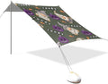 Beach Tent Sun Shelter Candy Purple Pumpkin Lightweight &amp Easy Setup Beach Shade Canopy for Camping Fishing