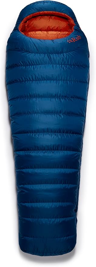 Rab Men's Ascent Down Sleeping Bag - Lightweight Warm Mummy Sleep Sack for Camping &amp Backpacking