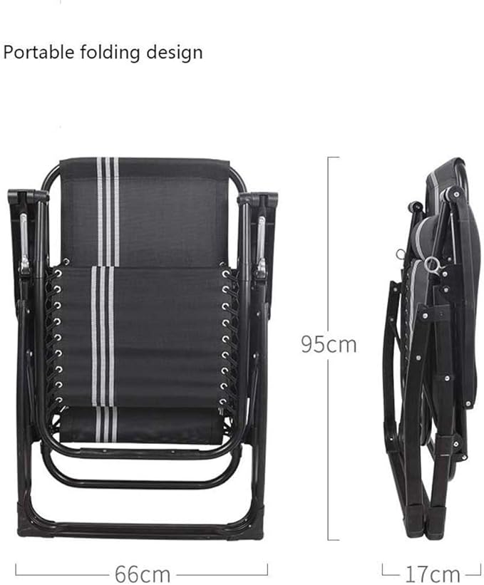 Portable Multi-Function Beach Chair Lounge Chair Folding Lunch Break Office Chair Chair Chair Lunch Break Chair Beach Home Leisure Chair Folding Chairs