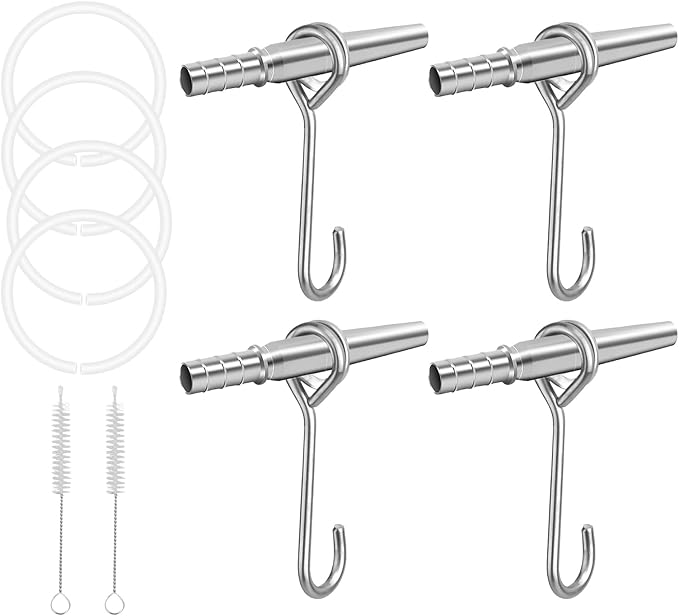 Trunk Faucet Set – Stainless Steel Maple Spiles 4 Pack Portable Tree Tap Accessories Syrup Collection Equipment Compact Easy Use Beginner Expert Suitable | Maple Syrup Tapping Kit Includes