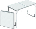 47 Folding Camping Table with Height Adjustability Lightweight Portable Table with Carry Handle Outdoor Folding Table Camping Accessories