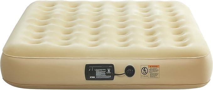 Simpli Comfy Queen Replacement Air Mattress with Built-in Pump – Compatible with EZ Bed Use Alone or with Frame Fast Inflation Portable and Easy Storage