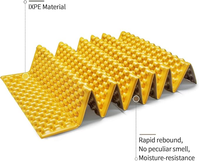 1PCS Yellow Foam Camping mat Super Light Closed Waterproof widening for Hiking/Picnic/Yoga
