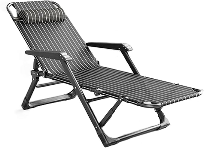 Outdoor Chair Balcony Chairs Deck Chairs Sun Loungers Multifunctional Lunch Break Lunch Leisure Office Nap Bed Portable Chair for Camping Beach Patio Chairs Lo
