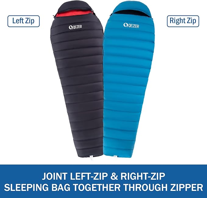 Ultralight Down Sleeping Bag for Adults with 600 Fill Power Compact Sleeping Bag for Backpacking Hiking and Camping