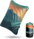 Camping PillowSupportive Compressible Travel Pillow Large Size Lightweight Camp Pillow with Storage Bag for CampingHikingBackpackingAirplane