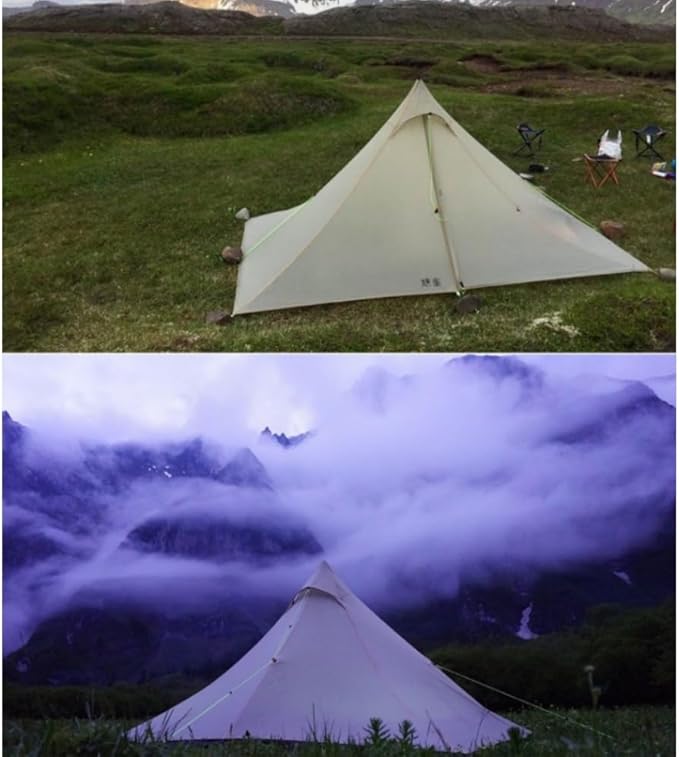 ASTA Gear Fengyin 2 Pyramid TentPortable Ultralight Tent Waterproof 1-2 Person for OutdoorCampingHikingBackpacking