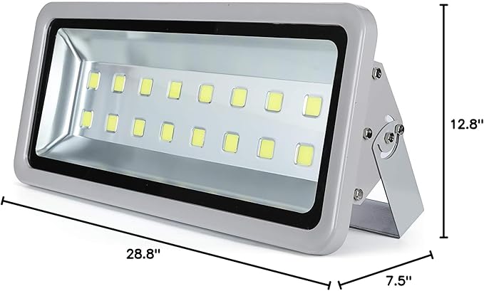 800W 80000LM Outdoor Flood Lights Waterproof IP66 Security Lamp Super Brightest 6000K Day White 16 LEDs IP66