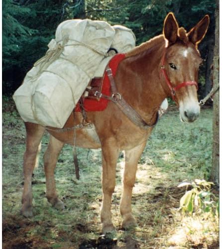 Outfitters Supply 18 oz Canvas Manty Hemmed Edges 7' x 8' Used to Bundle Loads on Pack Saddles Doubles as a Camp Shelter/Tarp