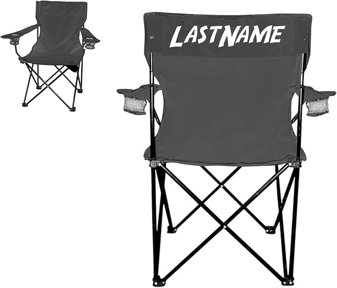 VictoryStore Outdoor Camping Chair - Custom Last Name Folding Chair- Camping Chair with Carry Bag (2)
