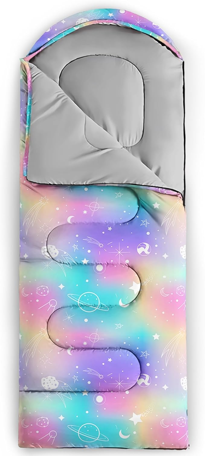BSNTHO Camping Sleeping Bags3 Season Warm &amp Cool WeatherLightweightWaterproof Sleeping Bags for Adults &amp KidsTravelingand OutdoorsCamping Gear Equipment