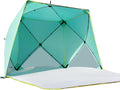 Old Bahama Bay Pop Up Beach Tent Portable Shade Sun Shelter UPF50+ UV Protection for 4 Person Extendable Floor for Fishing Hiking Camping Waterproof Windproof（Mint Green