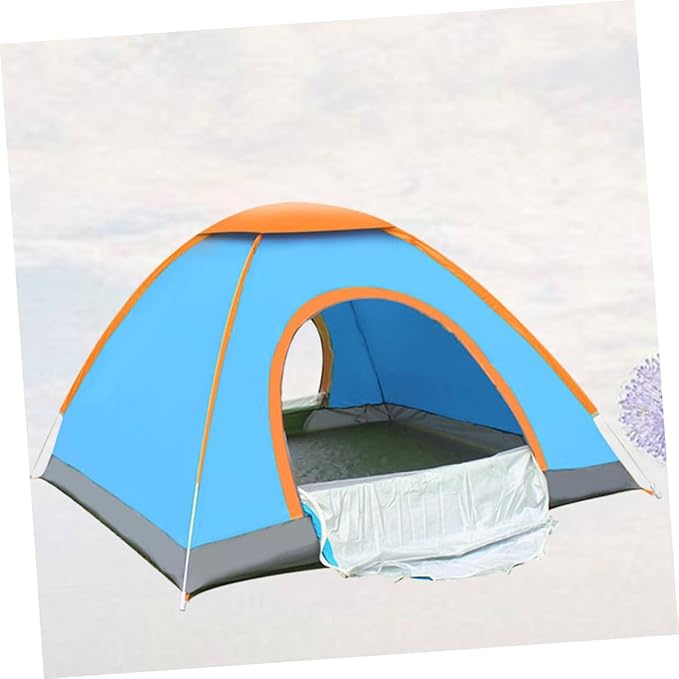 VANZACK Double Person Automatic Open Tent Family Beach Tent for Camping and Party Supplies Lightweight Design with Durable Fibre Poles and Ground