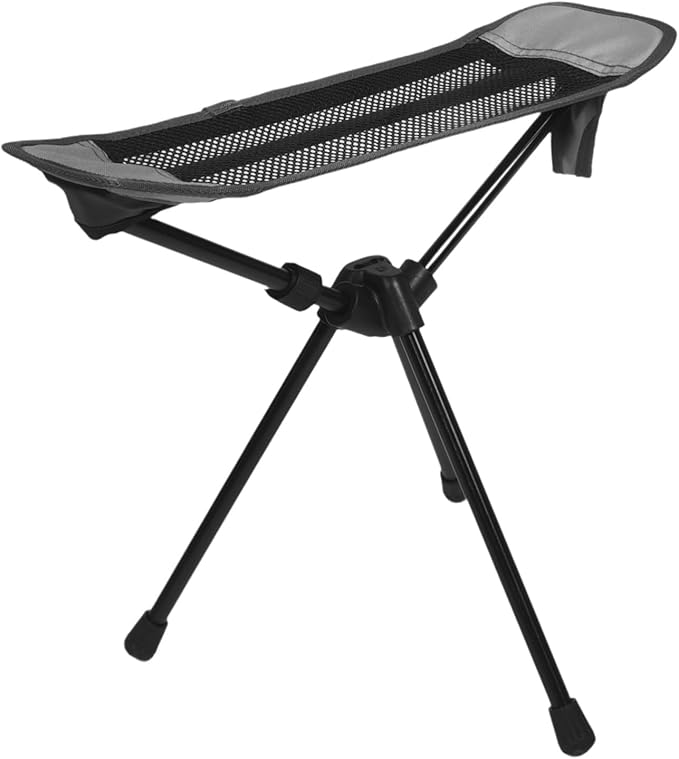 BESTonZON Folding Camp Chair Portable Small Camping Foot Rest Sturdy Camping Foot Stool for Hammock Outdoor
