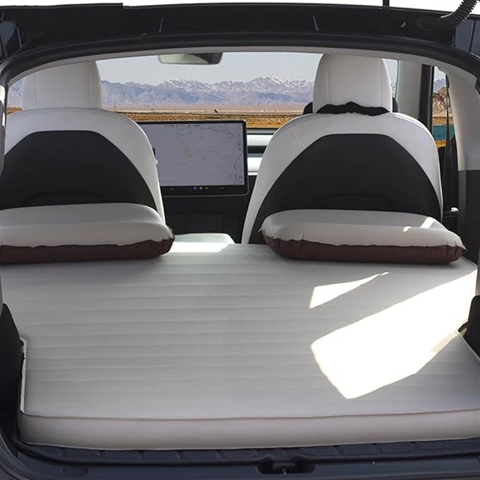SUV Inflatable Mattress Self-Inflating Travel Mattress Car Camping Sleeping Pad Composite Fiber Inflatable Mattress Outdoor Car Seat Cushion