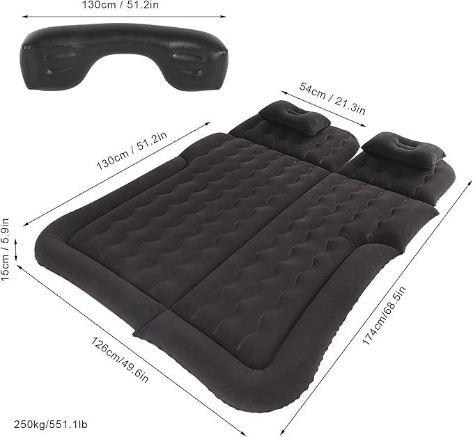 HURRISE Air Mattress MattressInflatable MattressBlow Up MattressAir Mattress Twin12V Electric Inflator Pump for SUV MPV RV for Camping and Travels