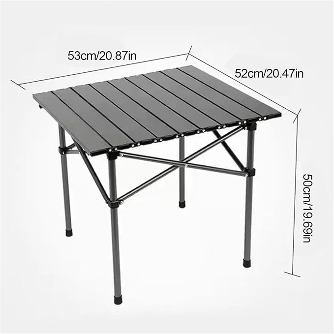 Computer Desk Portable Outdoor Table Portable Lightweight Folding Table for Camping Hiking Picnic BBQ Adjustable Height Heavy Duty Carbon