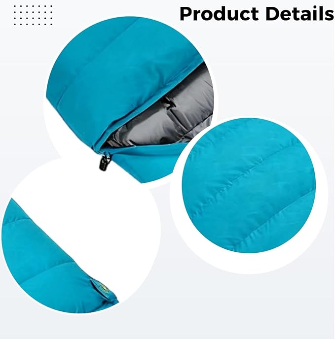 Generic 800G Duck Down Sleeping Bag Envelope Style 82.7 X 31.5 in for Outdoor Activities