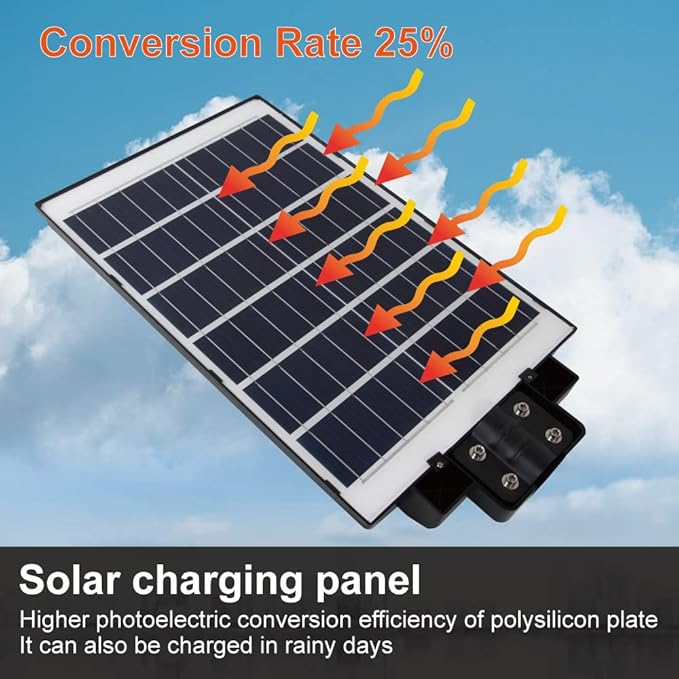 TINSUM Solar Lights Outdoor Motion Sensor4200W Dusk to Dawn Solar Street Lights Super Bright 7000K Flood Lights IP66 Waterproof Solar Powered for Parking Lot Street Yard