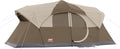 Coleman WeatherMaster 10-Person Camping Tent with Rainfly &amp Room Divider Spacious Weatherproof Family Tent with Carry Bag