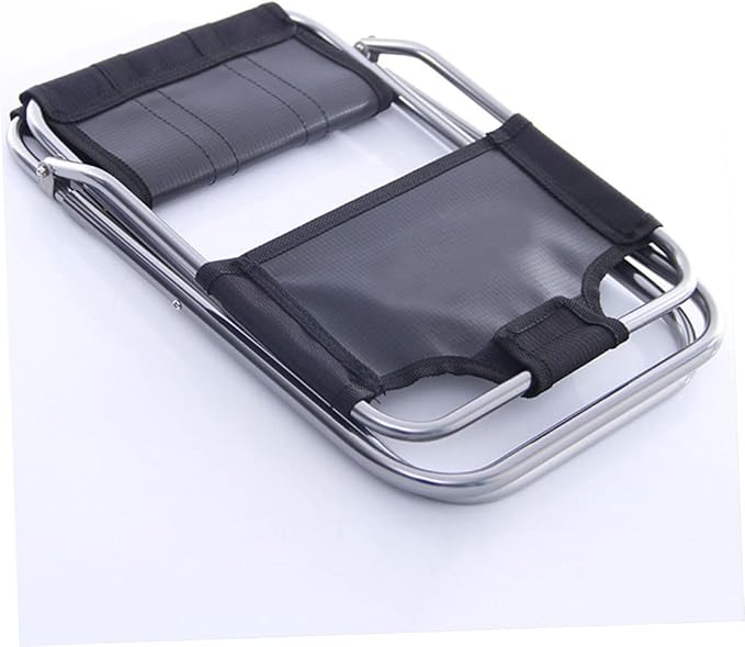 Lightweight Outdoor Foldable Fishing Chair with Backrest Portable Aluminum Camping Stool for Hiking Beach Garden