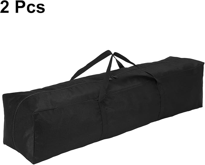 HARFINGTON 2pcs Camping Chair Replacement Bag 39.4 x 7.9 Folding Chair Carry Bag Oxford Cloth Storage Tent Bag with Handle Strap for Travel Outdoor Camping Sports Black