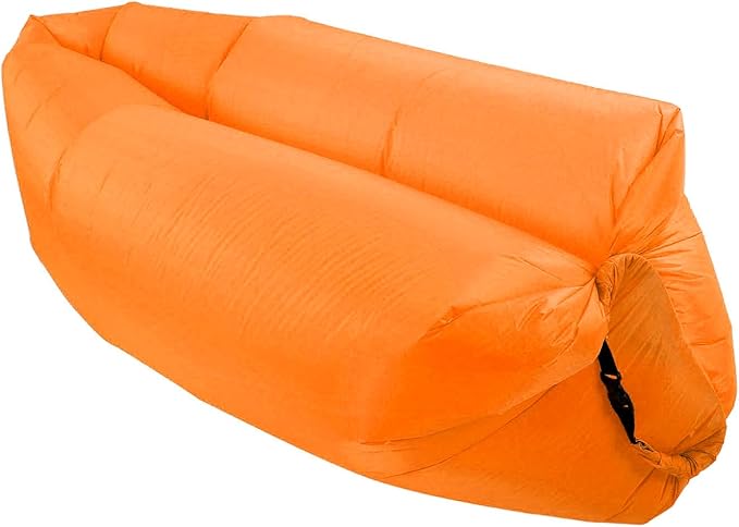 Haofy Inflatable Lounger Air Sofa Foldable Easy Inflation Abrasion Comfortable Inflatable Sofa Portable for Outdoor (Orange) Haofyk3aegwbd1f-13