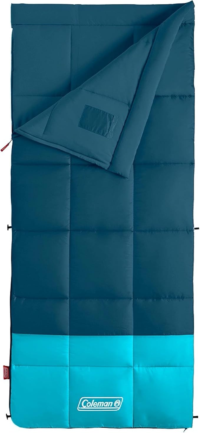 Coleman Kompact Sleeping Bag Indoor/Outdoor Lightweight Sleeping Bag for Adults 20°F/30°F/40°F Options for Camping Hiking Backpacking with Included Compression Sack
