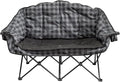 Kuma Outdoor Gear Bear Buddy/Double Chair with Carry Bag Ultimate Portable Luxury Outdoor Double Camping Chair for Glamping Sports &amp Outdoor Adventures (Grey/Black)