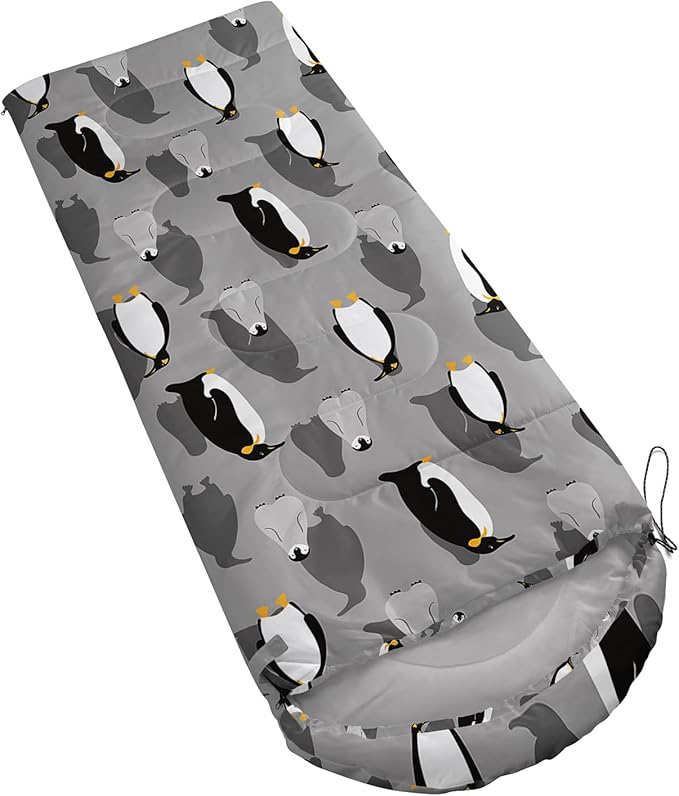 Galaxy Wolf Camping Sleeping Bags Warm &amp Cool Weather Waterproof Backpacking Blue Purple Starry Sky Sleeping Bag All Seasons Camping for Adult Kids Boy Girls Camping Gear Equipment Traveling
