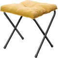 Footrest Fishing Seat Multipurpose Space Saving Easy to Carry Camping Chair Portable for Barbecue Lawn Hiking Fishing Camping Yellow