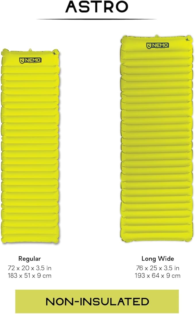 Nemo Equipment Astro Sleeping Pad - Long Wide - Lumen