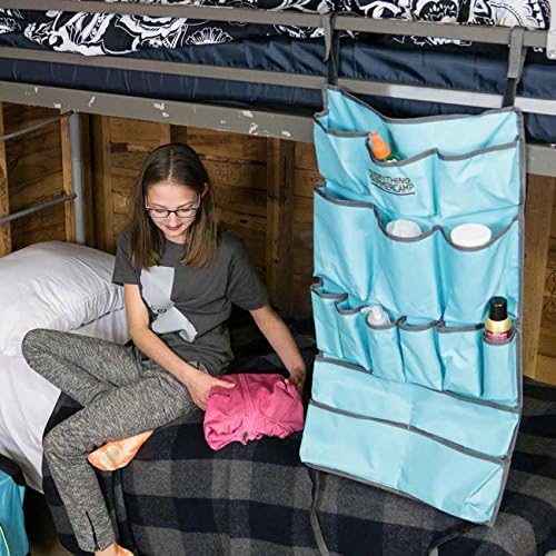 Large Bunk Organizer - Store Shoes Toiletries and Supplies at Summer Camp - 18 x 34 Inches