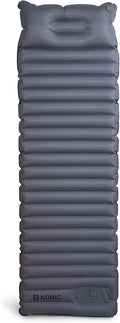 Nomic Lumin AIR Self Inflating Sleeping Pad Extra Thick 4 Insulated Camping Mat with Built-in Foam Pump 30s Inflate / 5s Deflate Integrated 6 Pillow 79 x 26 x 4 in Est. R-Value 4