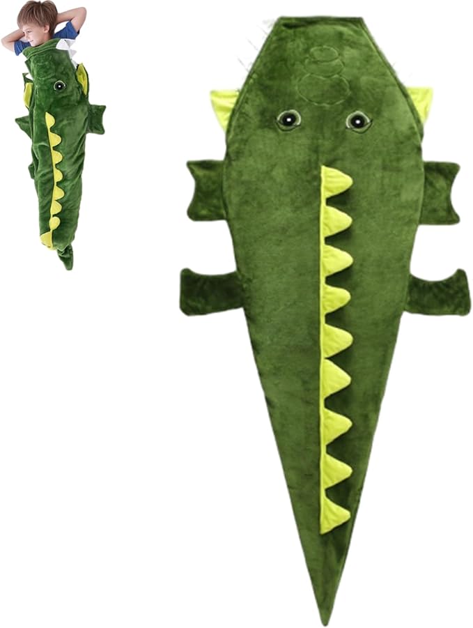 Animal Mouth Sleeping Bag Alligator Sleeping Bag Crocodile SleepingBag Fluffy Crocodile Shaped SleepingBags