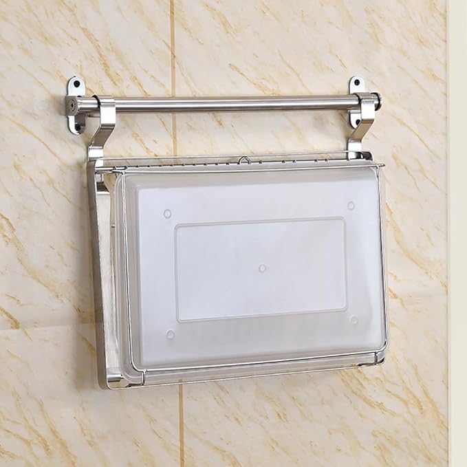 Stainless Steel Wall-Mounted Kitchen Shelf Dish Rack Drainer Basket Space-Saving Kitchen nizer for Home and Restaurant Use