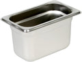 TrueCraftware-1/9 Size 4 Deep Stainless Steel Anti-Jamming Steam Pan 22 Gauge- Chafing Steam Table Pans Catering Food Storage Metal Pan Hotel Pan for Restaurant Events Catering Use