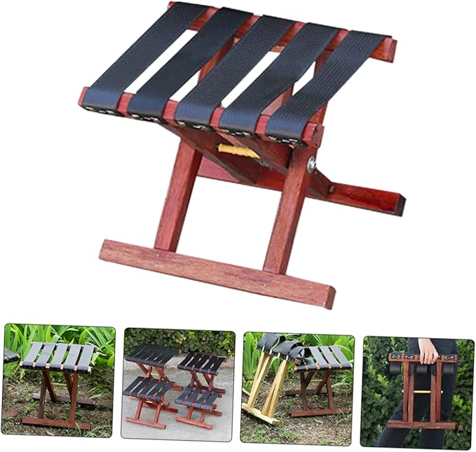 Milisten Outdoor Folding Stool Lightweight Portable Bench for Camping Fishing and Beach Use Foldable Design Ergonomic Comfort for Adults Space-Saving Storage