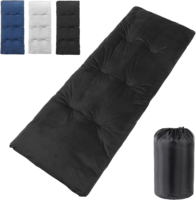Sleeping Cot Pads (75 x 28) with Elastic Straps Portable for Outdoor &amp Hiking Cotton Soft Thick Camping Cot PadWaterproof