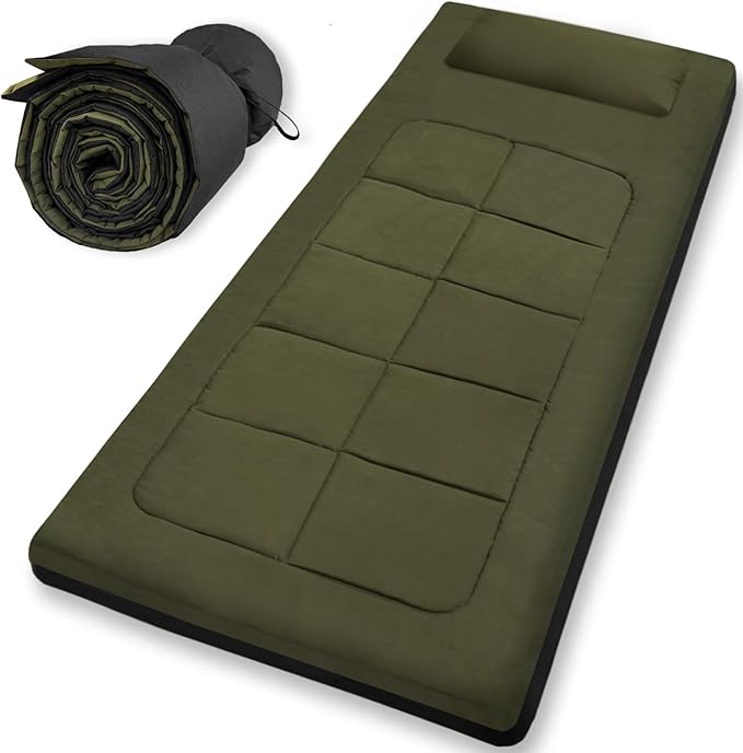 Floor Mattress 80 x 36 Inches XXL Portable Foam Sleeping Pad Comfortable Non-Slip Foldable Camping Mattress Lightweight Easy to Storage for Home Outdoor Tent Guest Bed Living Room