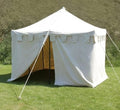 Camping Medieval Square 3x3 Meter Natural White Water Proof Camping Tent for Events Reenactment &amp Hiking