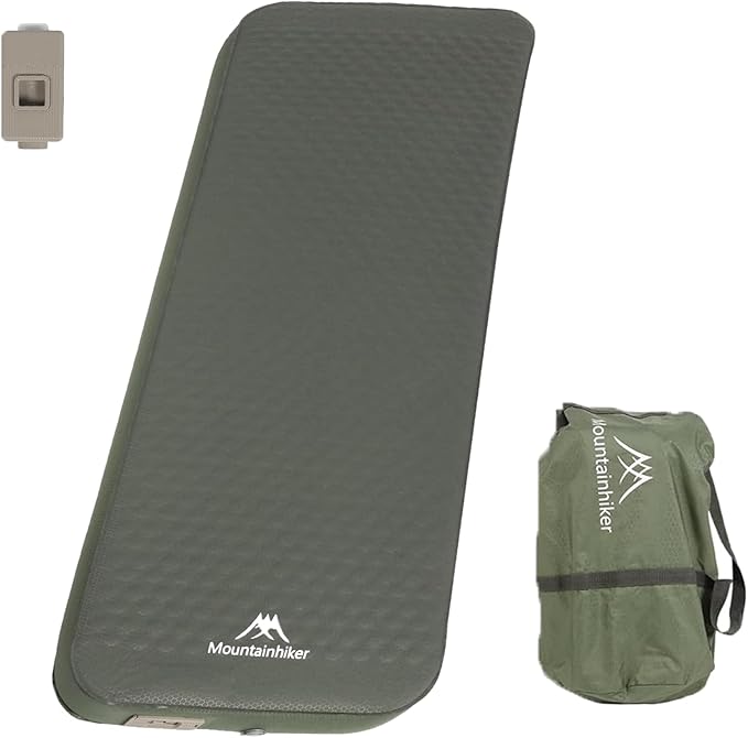 Self Inflating Sleeping Pad with Foam and Electric PumpInnovative Y-Shaped Telescopic Structure4.3 Thick Ultraportable Camping MattressOutdoor Compact Air Mat for Tent Car（4.2*79*28 inch）