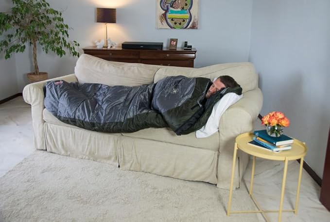 Coleman Big Basin 15°F Big &amp Tall Sleeping Bag Cold Weather Sleeping Bag with Snag-Free Zipper &amp Better Heat Retention Machine Washable