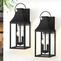 20 Outdoor Lanterns for Porch 2 Pack Large Outdoor Wall Lights Exterior 2-Light Wall Sconce for House Garage Front Door