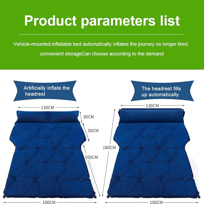 Car Air Mattresses for Toyota RAV4 Highlander 4Runner Sequoia Land Cruiser Portable Bed Cushion Bedding Camping Hiking Inflatable Pillow Multifunctional Accessories OutdoorE