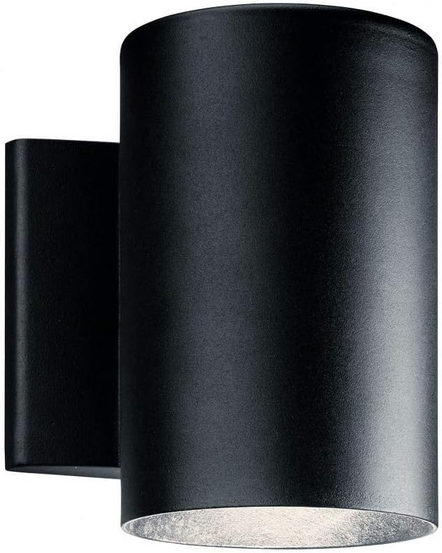 Kichler 11309BKTLED No Family Outdoor Wall-Small 7.00x6.50x5.00 Textured Black