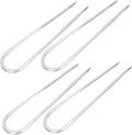 4Pcs U Shaped Steel Ground Nails for Securing Camping Tents and Trampolines Durable Stakes Lightweight and Portable for Safety and Hard Soil Insertion