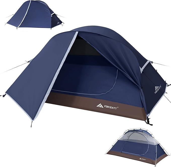 Forceatt Camping Tent 2 Person Backpacking Tent Waterproof &amp Windproof Ultralight Instant Tent with Rain Fly for Camping Hiking Outdoor