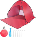 Pop Up Beach Tent Sun Shelter for 2-3 Person Sun Shelter with UPF 50+ &amp Lightweight Portable Beach Tent Easy Pop Up for Outdoor Camping Fishing